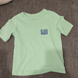 Vineyard Vines Mint Green Short Sleeve Pocket Tee with Blue Logo